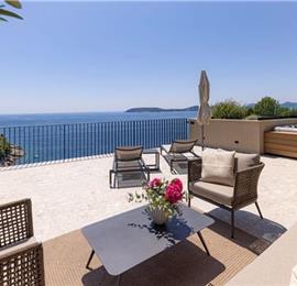 Luxury 5 Bedroom Villa with Heated Infinity Pool, Sauna, Gym, Jacuzzi and Sea Views in Vrbica, near Dubrovnik, Sleeps 10